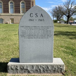 Mills County Courthouse Confederate Monument Mills County Texas